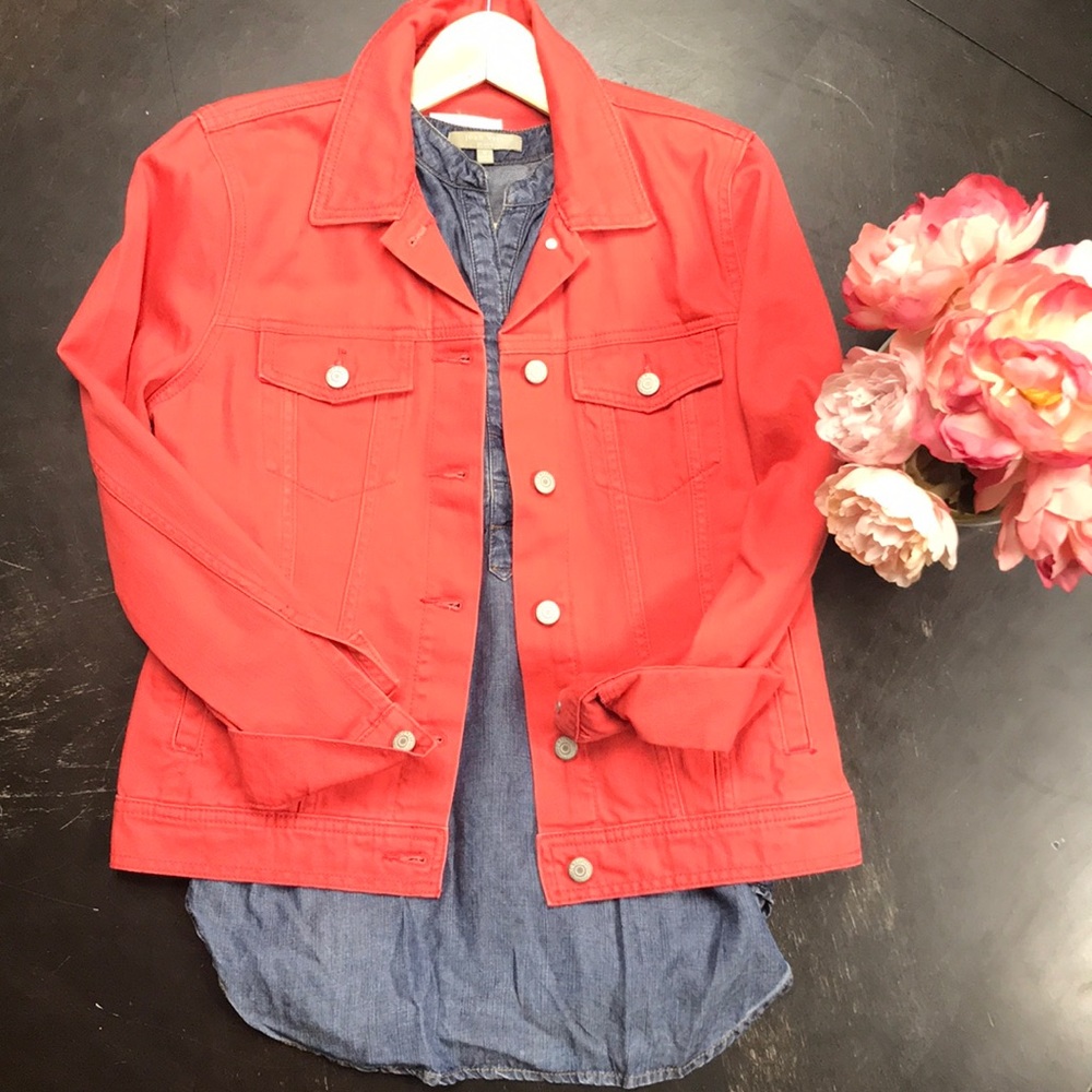Old Navy Coral Denim Jacket